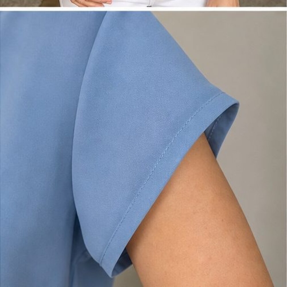 Blue V Neck Top - Picture 5 of 6